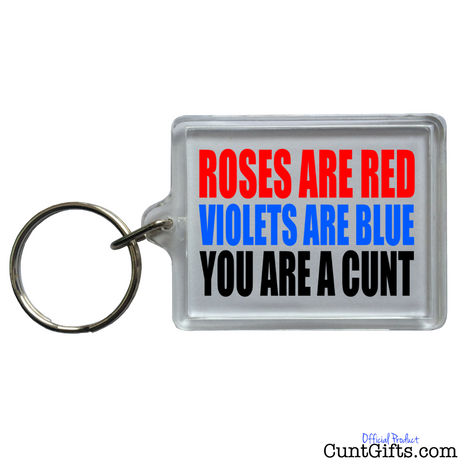 Roses You Cunt - Keyring