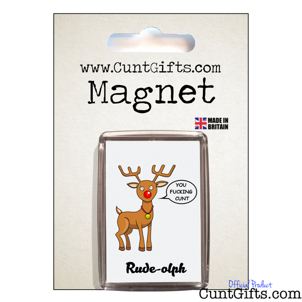 Rude-olph Fucking Cunt - Magnet in Packaging