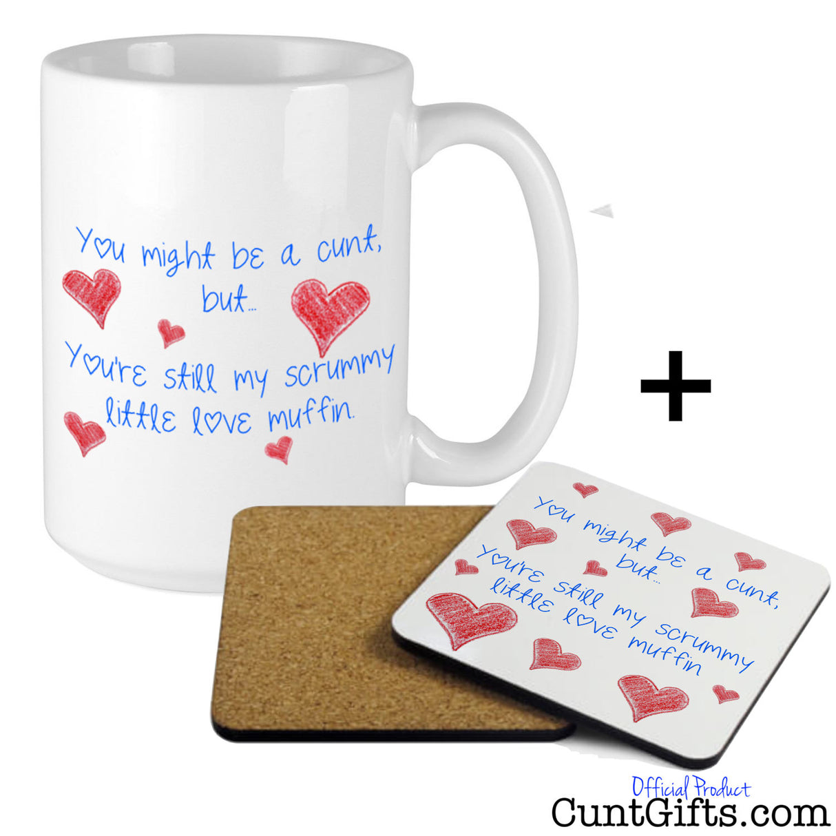 Scrummy Cunt - Mug and Drinks Coaster