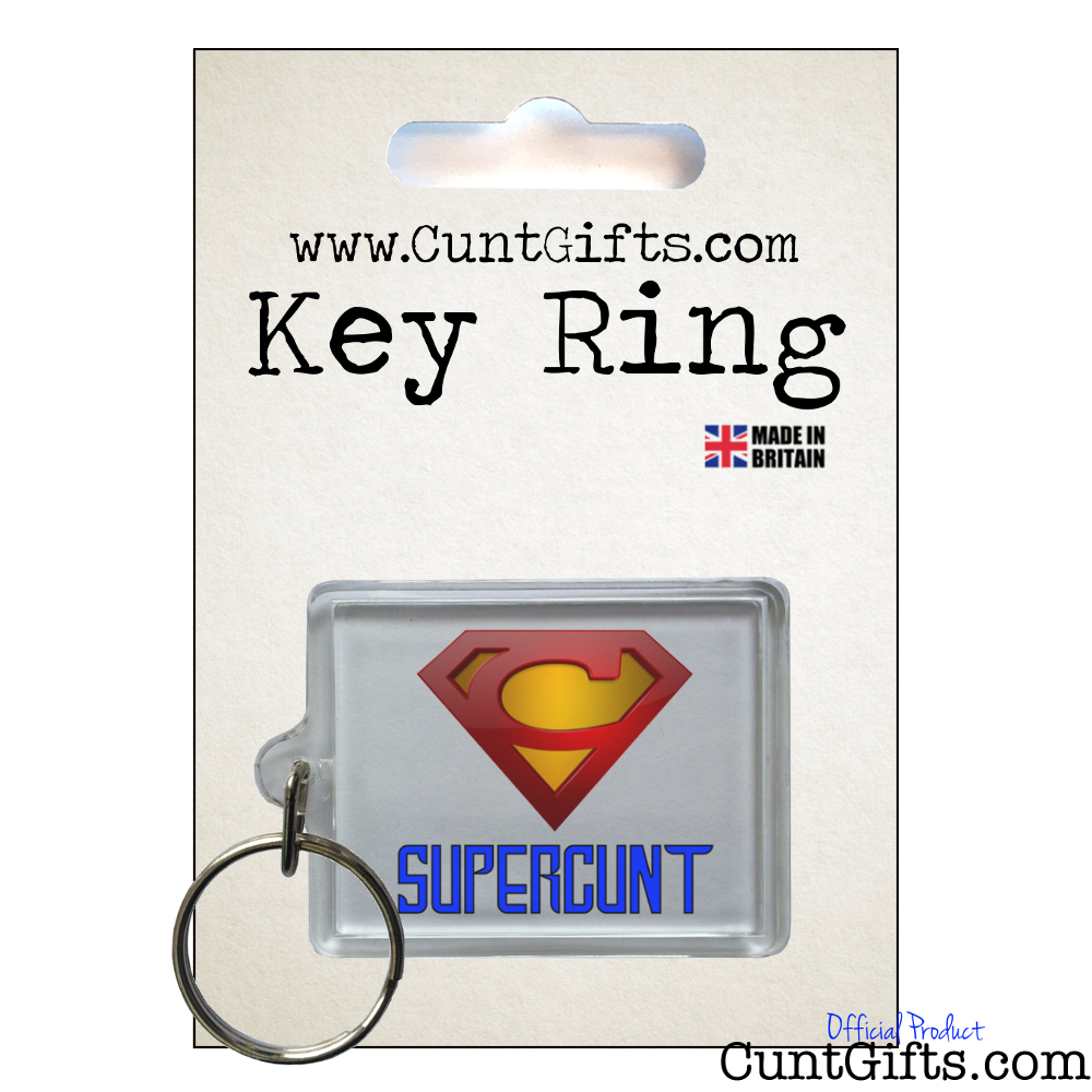 Supercunt - Key Ring in Packaging