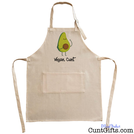 Vegan Cunt - Apron - Avocado