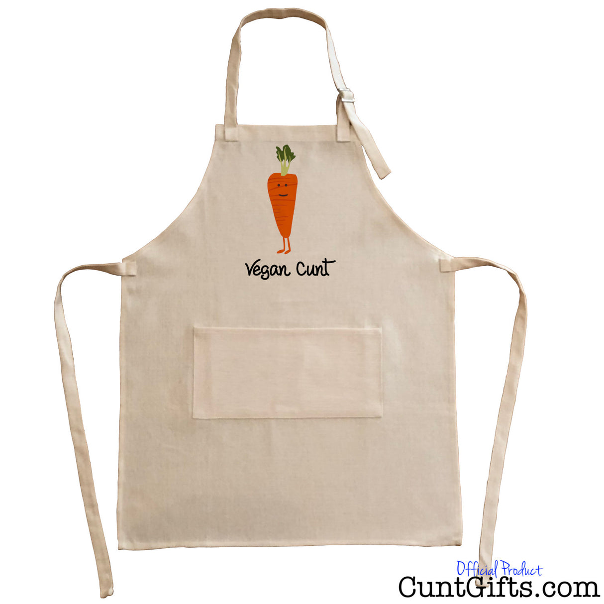 Vegan Cunt - Apron - Carrot