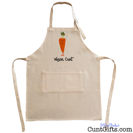 Vegan Cunt - Apron - Carrot