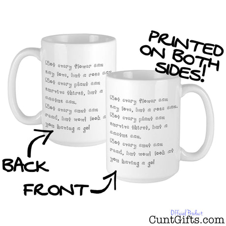 Wow cunt - Mug showing both sides