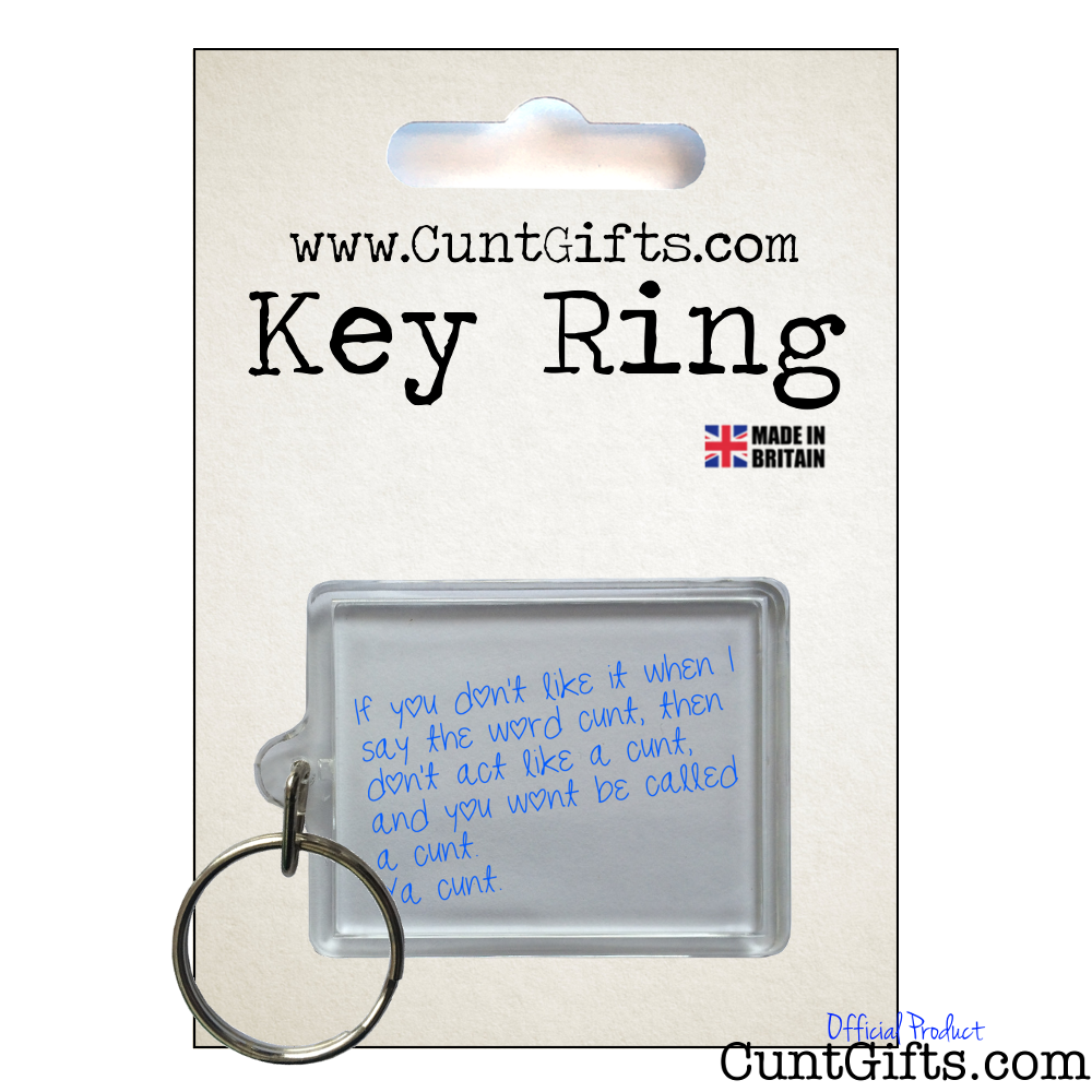 Ya Cunt - Key Ring in packaging