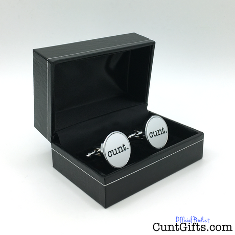 cunt. - Cufflinks in White