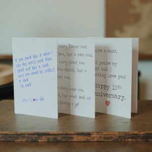 Anniversary Cunt Card Collection