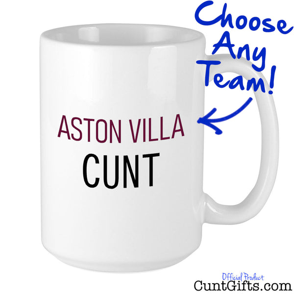 Aston Villa Cunt Mug Personalised