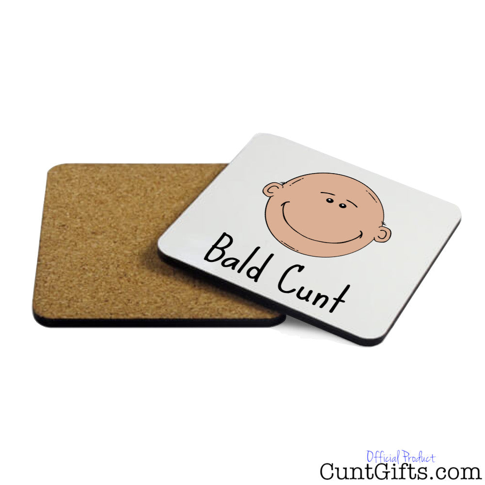 Bald Cunt Coaster Both Sides