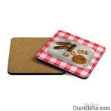 Breakfast Cunt Coaster Both Sides