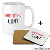 Brentford Cunt Mug and Drink Coaster