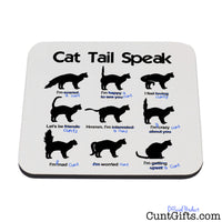 Cat Tail Speak - Drinks Coaster