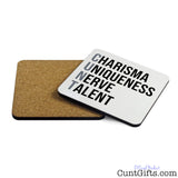 Charisma Uniqueness Nerve and Talent - Coaster Both Sides