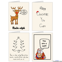 Christmas Cunt Cards  Multipack 1-4