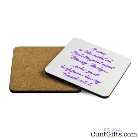 Classy Lady Who Says Cunt - Coaster Both Sides
