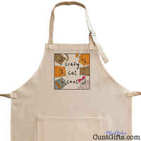 Crazy Cat Cunt - Cooking Apron - Close Up