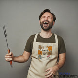 Crazy Cat Cunt - Cooking Apron worn by laughing man.