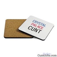 Crystal Palace Cunt Drink Coaster showing both sides