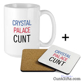 Crystal Palace Cunt Mug and Drink Coaster