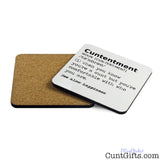 Cuntentment - Coaster Both Sides