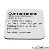 Cuntentment - Coaster