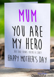 Dad Thinks You're A Cunt - Mother's Day Card on Wood