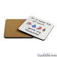 In A World Full Of Cunts You're My Favourite - Christmas Drink Coaster - Both Sides