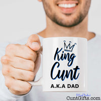 King Cunt Dad - Mug held out by man with beard