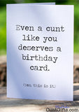 This is it cunt - Birthday Card Photo