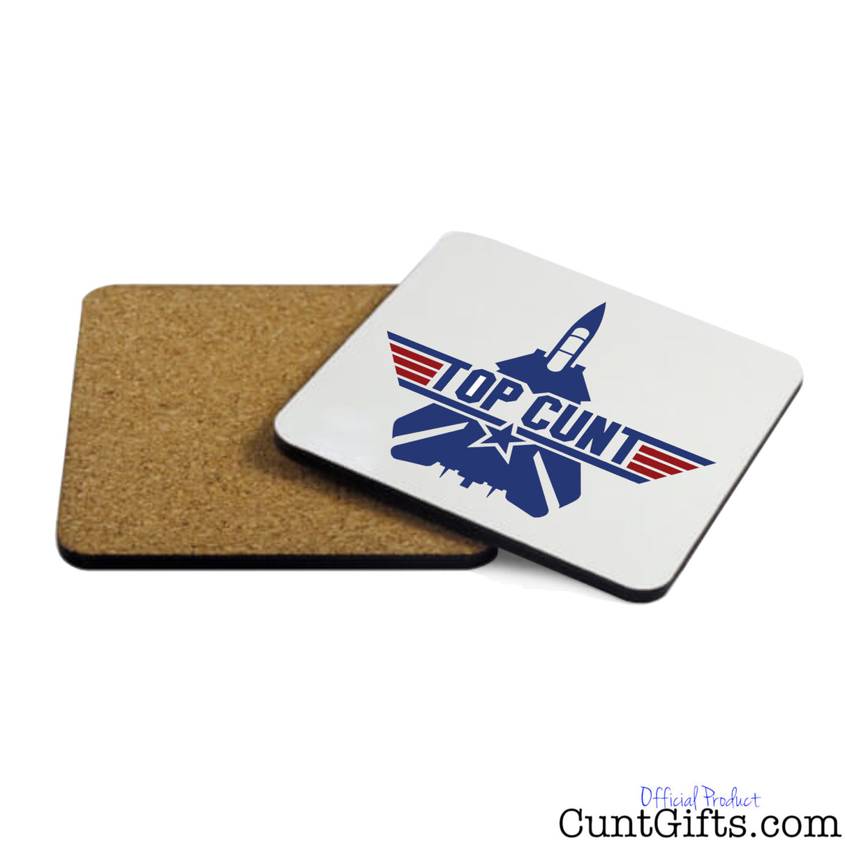 Top Cunt Drink Coaster - Both Sides