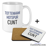 Tottenham Hotspur Cunt Mug and drink coaster