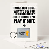 Birthday Cunt Card & Keyring - 12 Options