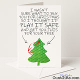 Cunt Christmas Tree Bauble Decoration and Card Combo