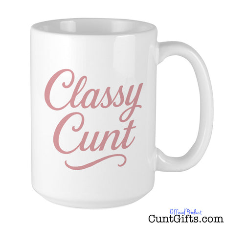 Classy Cunt mug on white background