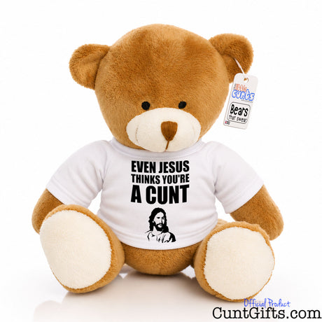 Even Jesus Thinks You're a Cunt plush teddy bear version 2.
