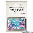 Flower Cunt Fridge Magnet in Packaging