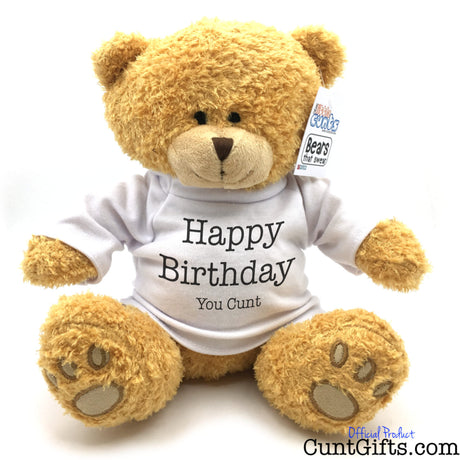 Happy Birthday You Cunt - Teddy Bear Plush