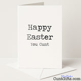 Cheeky "Happy Easter You Cunt" card for a hilariously rude twist on springtime greetings — from Cunt Gifts