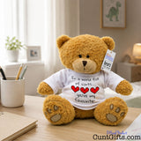 In a world full of cunts you're my favourite - Teddy Bear on bedroom desk by penpot.