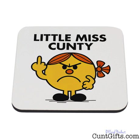 Little Miss Cunty Drink Coaster