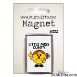 Little Miss Cunty - Fridge Magnet in packaging