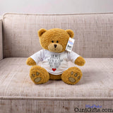 You're a cunt but you're my cunt - Personalised Teddy Bear on sofa.