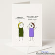 Rude and hilarious "Swearing Is So Unattractive, Ya Cunt" greetings card for a cheeky dig at the easily offended — from Cunt Gifts