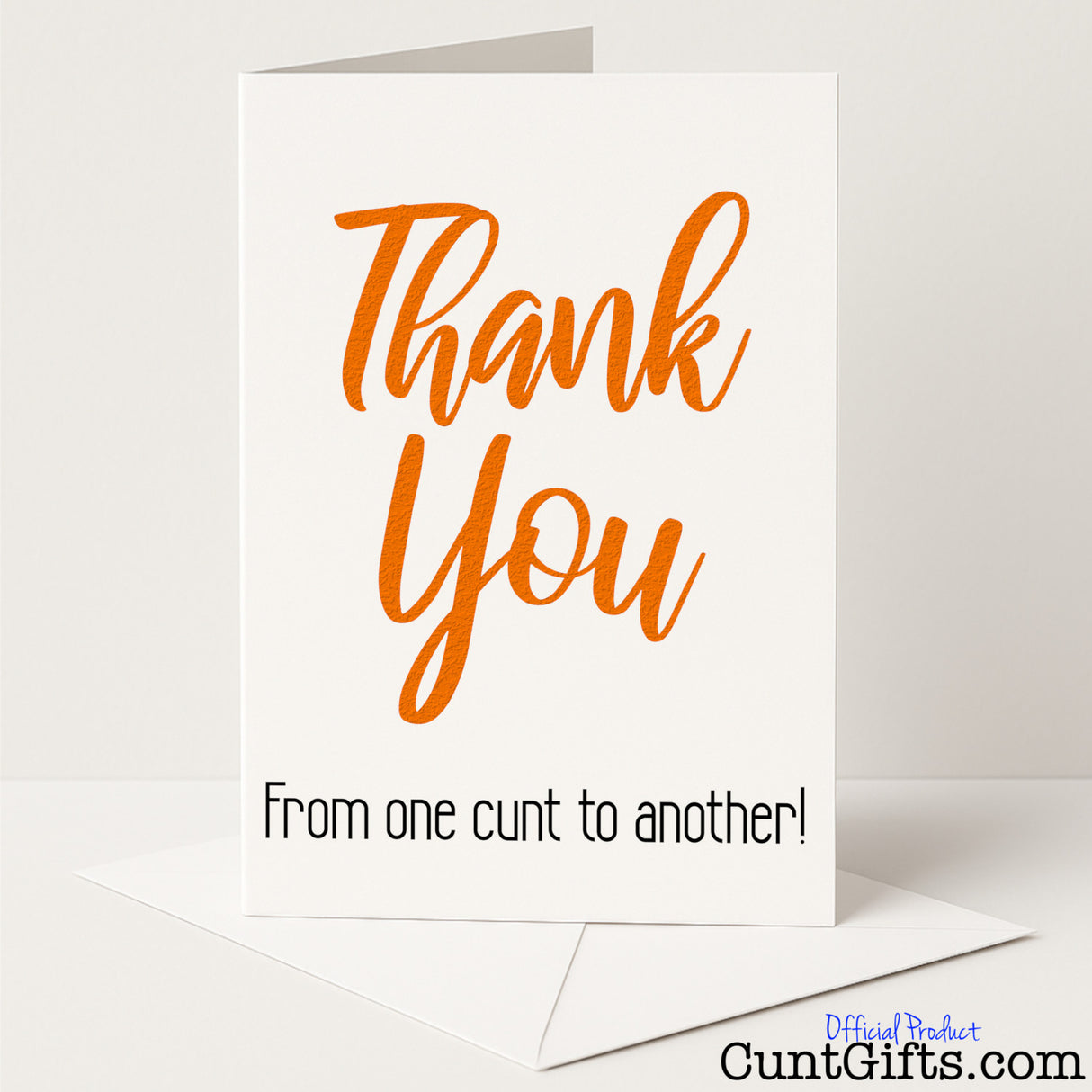 Thank You From One Cunt To Another Greetings Card.