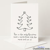 Bold and funny "The Only Christmas Card with the Word Cunt on It" for a sweary festive statement they won’t forget — from Cunt Gifts
