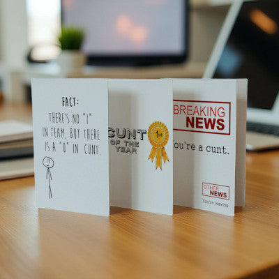 Workplace Cunt Card Collection - Perfect for your boss or co-workers