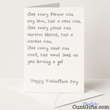 Hilarious Valentine’s card that says "Wow Look at You Read Cunt" – cheeky, sweary, and perfect for your filthy valentine, from Cunt Gifts