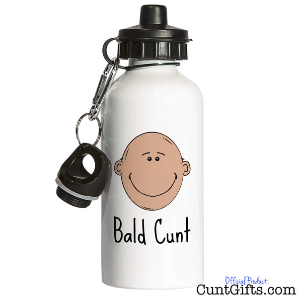 Bald Cunt - Water Bottle in white