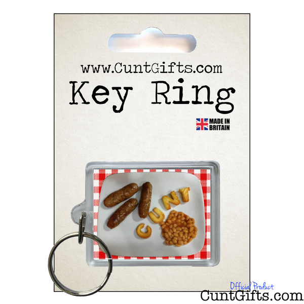 Breakfast Cunt - Key Ring on Card