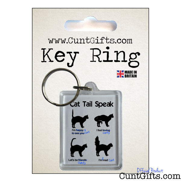 Cat Tail Speak - Key Ring in Packaging 